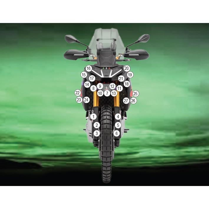 Eazi-Grip Paint Protection Film for Aprilia Tuareg 660 Rally, gloss
