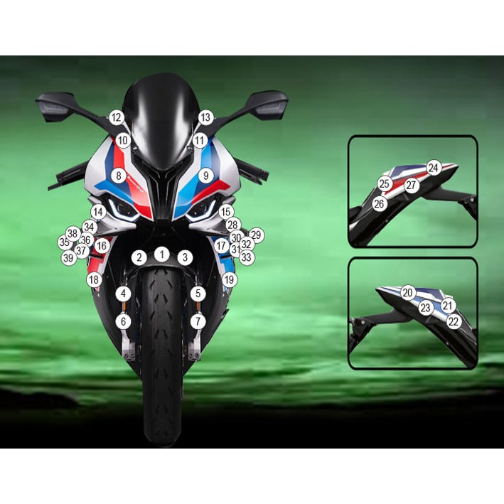 Eazi-Grip Paint Protection Film for BMW M 1000 RR, gloss