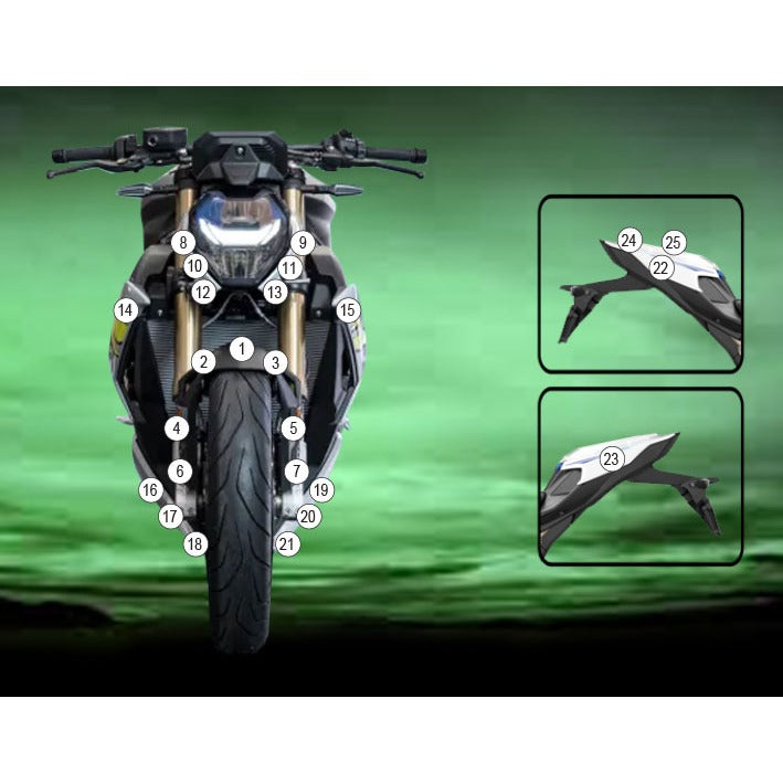 Eazi-Grip Paint Protection Film for BMW S1000R, gloss