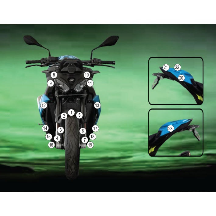 Eazi-Grip Paint Protection Film for BMW S 1000 R, matte
