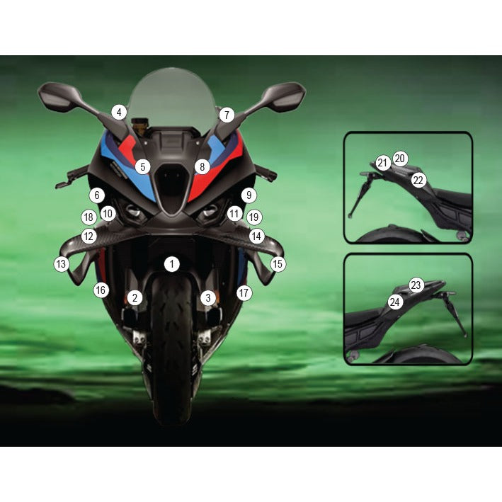 Eazi-Grip Paint Protection Film for BMW M 1000 RR, gloss