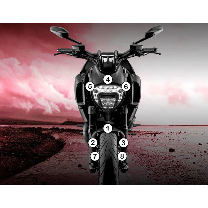 Eazi-Grip Paint Protection Film for Ducati Diavel, gloss