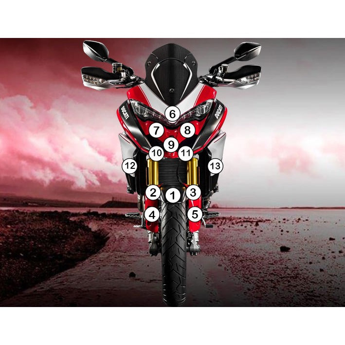 Eazi-Grip Paint Protection Film for Ducati Multistrada 1200, gloss