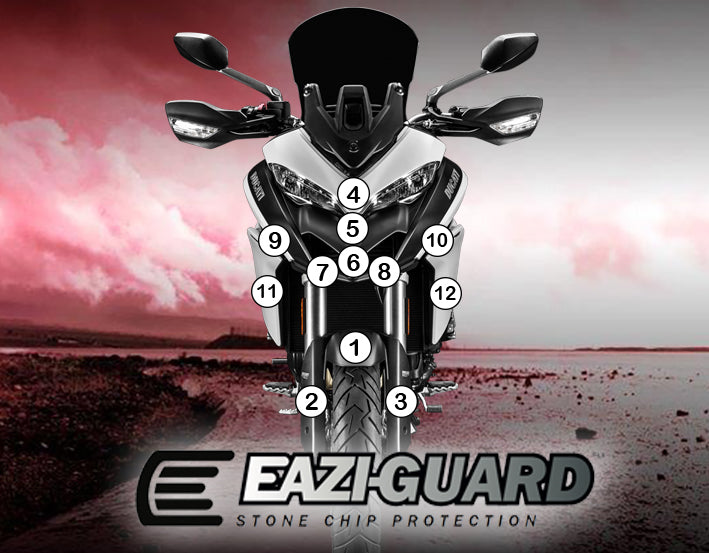 Eazi-Grip Paint Protection Film for Ducati Multistrada 950, matte
