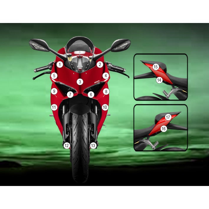 Eazi-Grip Paint Protection Film for Ducati Panigale V2, gloss