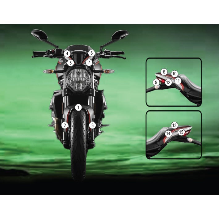 Eazi-Grip Paint Protection Film for Ducati Monster 821, matte