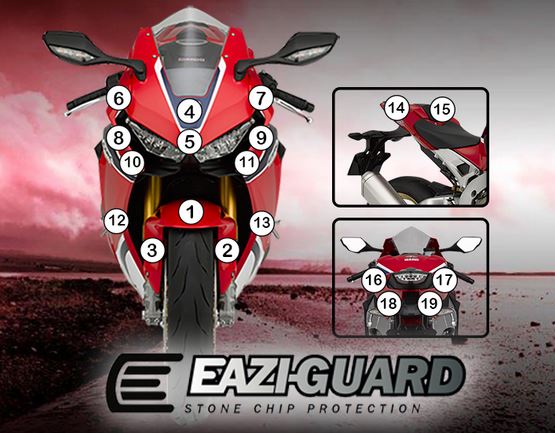 Eazi-Grip Paint Protection Film for Honda CBR1000RR, gloss