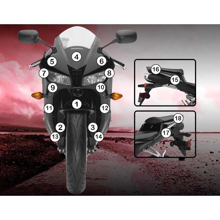 Eazi-Grip Paint Protection Film for Honda CBR600RR, gloss