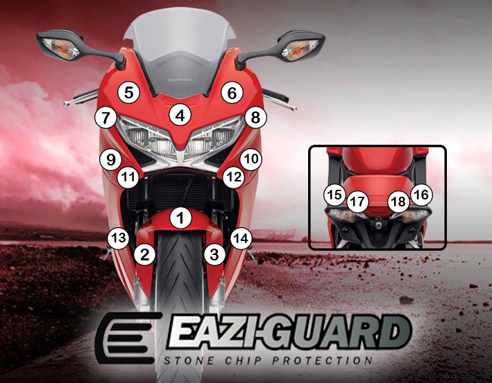 Eazi-Grip Paint Protection Film for Honda VFR800, matte