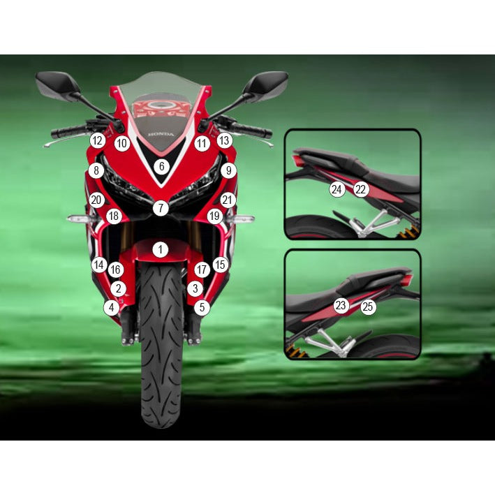 Eazi-Grip Paint Protection Film for Honda CBR650R, gloss