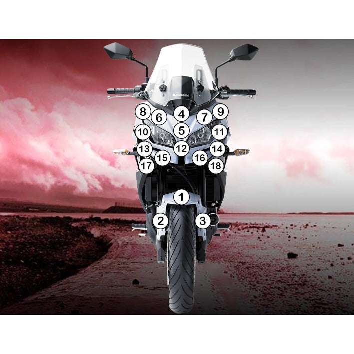 Eazi-Grip Paint Protection Film for Kawasaki Versys 650, matte