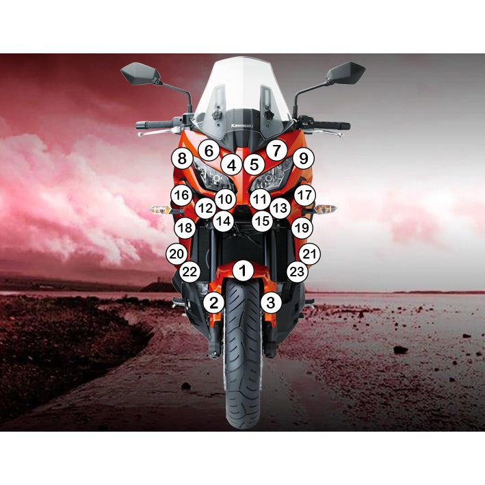 Eazi-Grip Paint Protection Film for Kawasaki Versys 1000, gloss