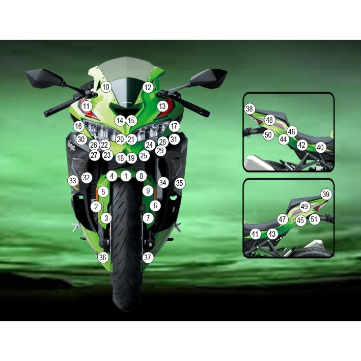 Eazi-Grip Paint Protection Film for Kawasaki Ninja ZX-4RR, matte