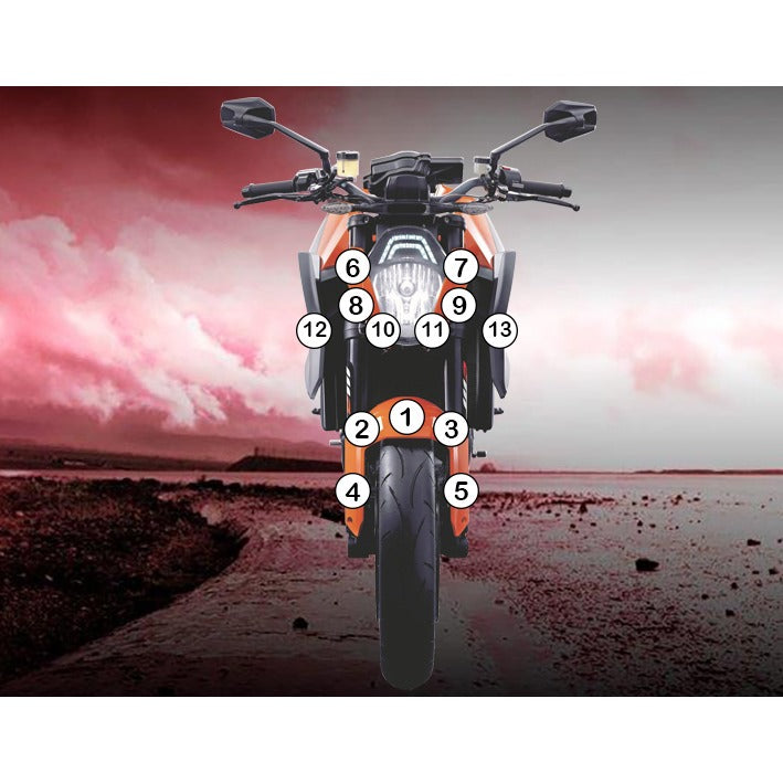 Eazi-Grip Paint Protection Film for KTM 1290 Super Duke R, matte