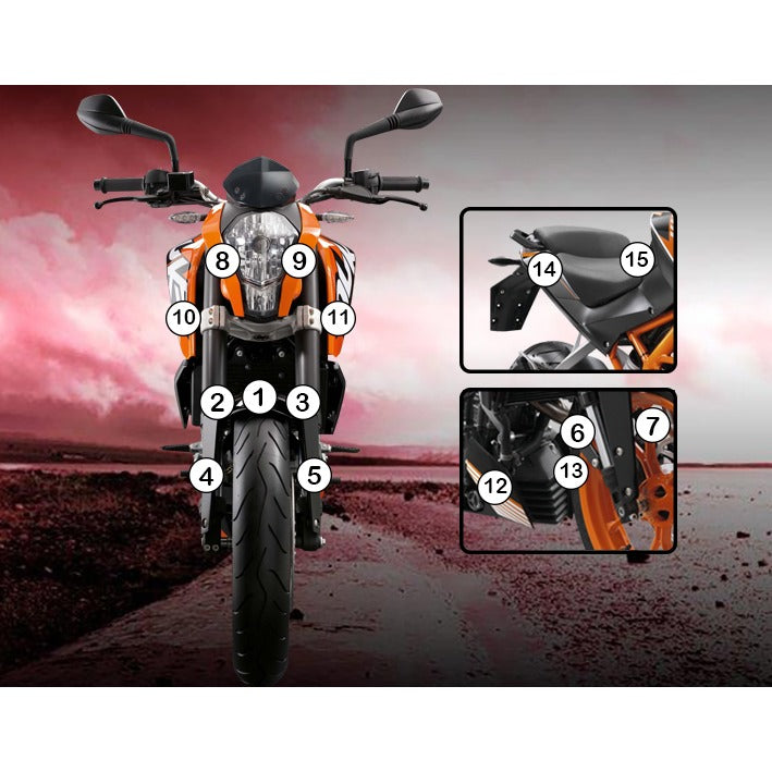 Eazi-Grip Paint Protection Film for KTM 390 Duke, gloss