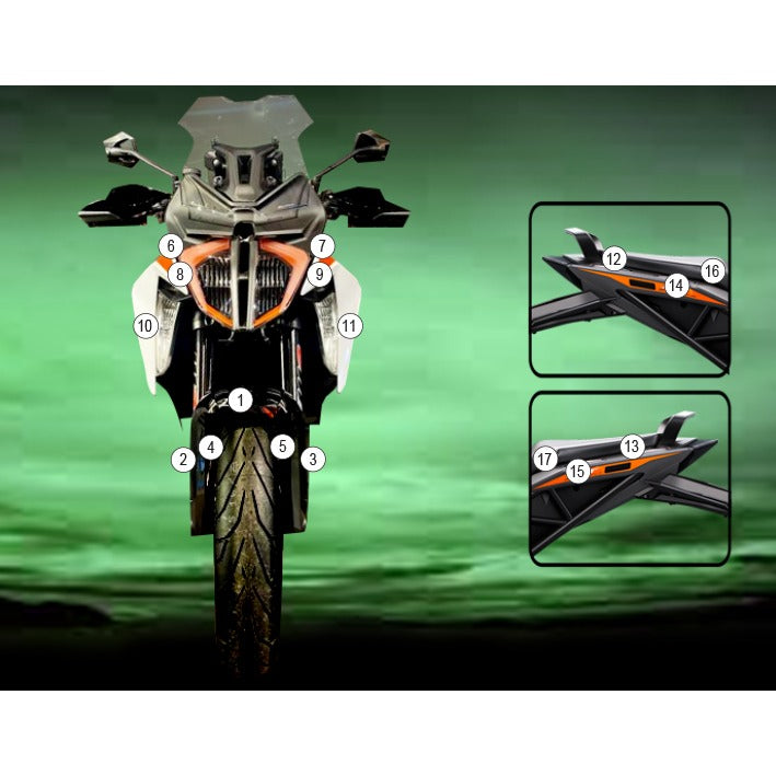 Eazi-Grip Paint Protection Film for KTM 1290 Super Duke GT, gloss