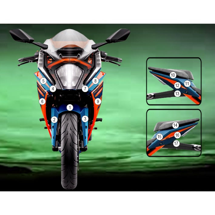 Eazi-Grip Paint Protection Film for KTM RC390, matte
