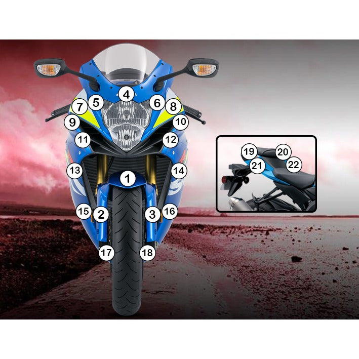 Eazi-Grip Paint Protection Film for Suzuki GSX-R 600 / 750, matte