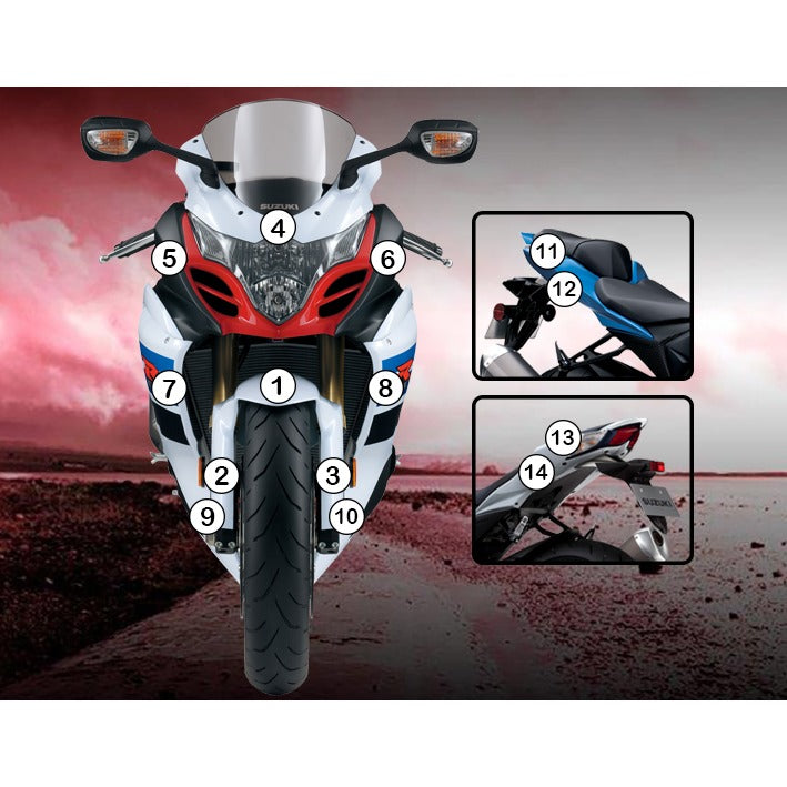 Eazi-Grip Paint Protection Film for Suzuki GSX-R 1000, gloss