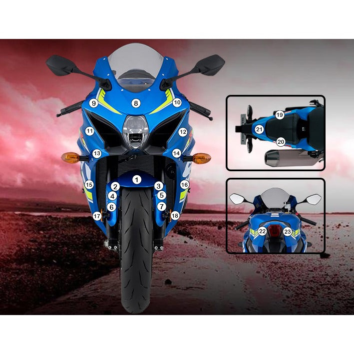 Eazi-Grip Paint Protection Film for Suzuki GSX-R 1000, gloss