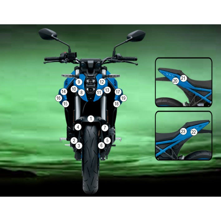 Eazi-Grip Paint Protection Film for Suzuki GSX-8S, gloss