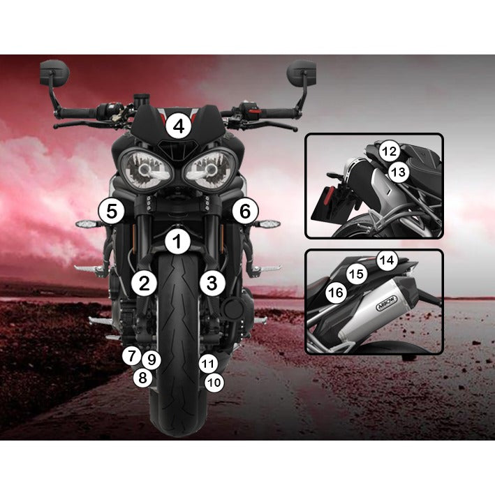 Eazi-Grip Paint Protection Film for Triumph Speed Triple, matte