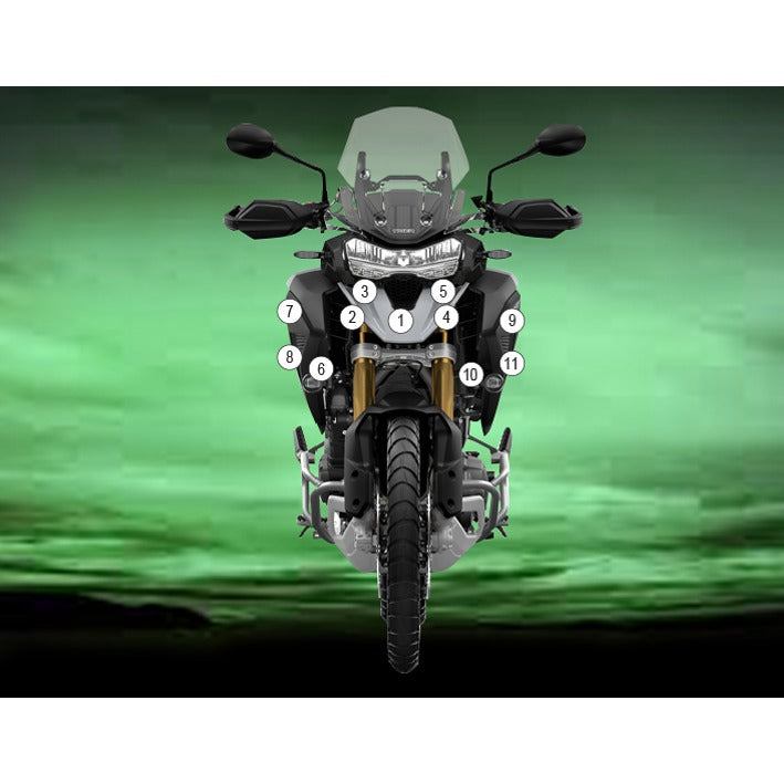 Eazi-Grip Paint Protection Film for Triumph Tiger 1200 GT Rally Pro, matte