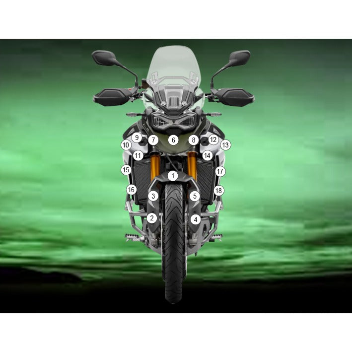 Eazi-Grip Paint Protection Film for Triumph Tiger 900 Rally, matte