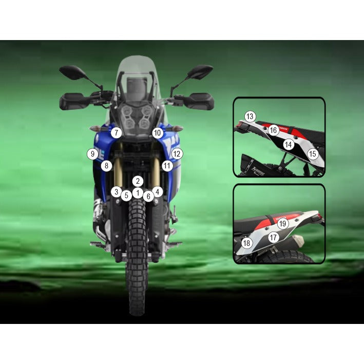 Eazi-Grip Paint Protection Film for Yamaha Tenere 700, matte