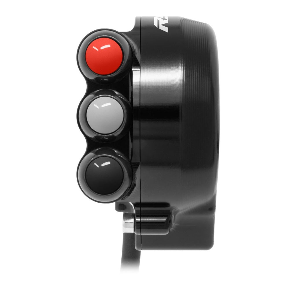 Jetprime Throttle Cover with Handlebar Switch for Aprilia RS 660, black