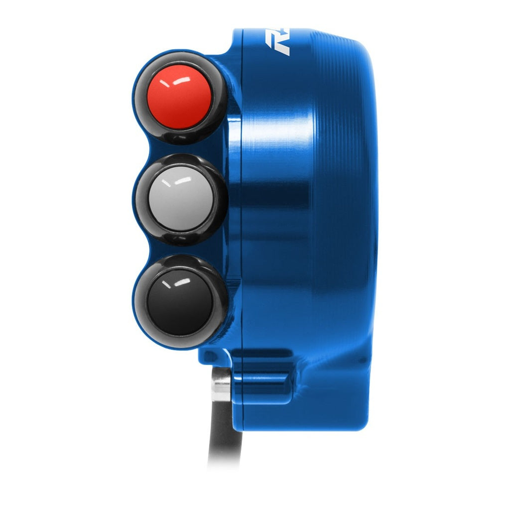 Jetprime Throttle Cover with Handlebar Switch for Aprilia RS 660, blue