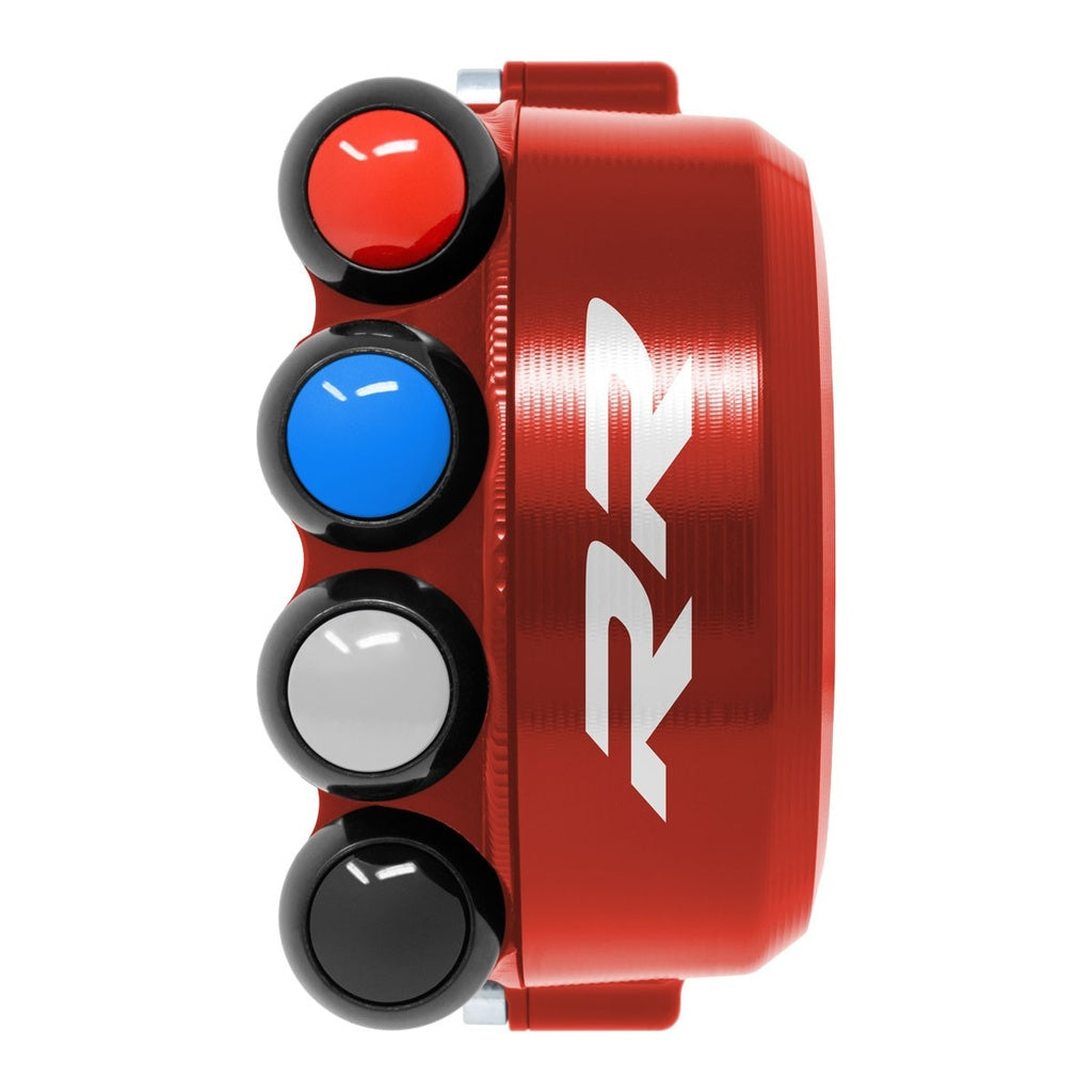Jetprime Throttle Cover with Handlebar Switch for BMW S 1000 RR, red