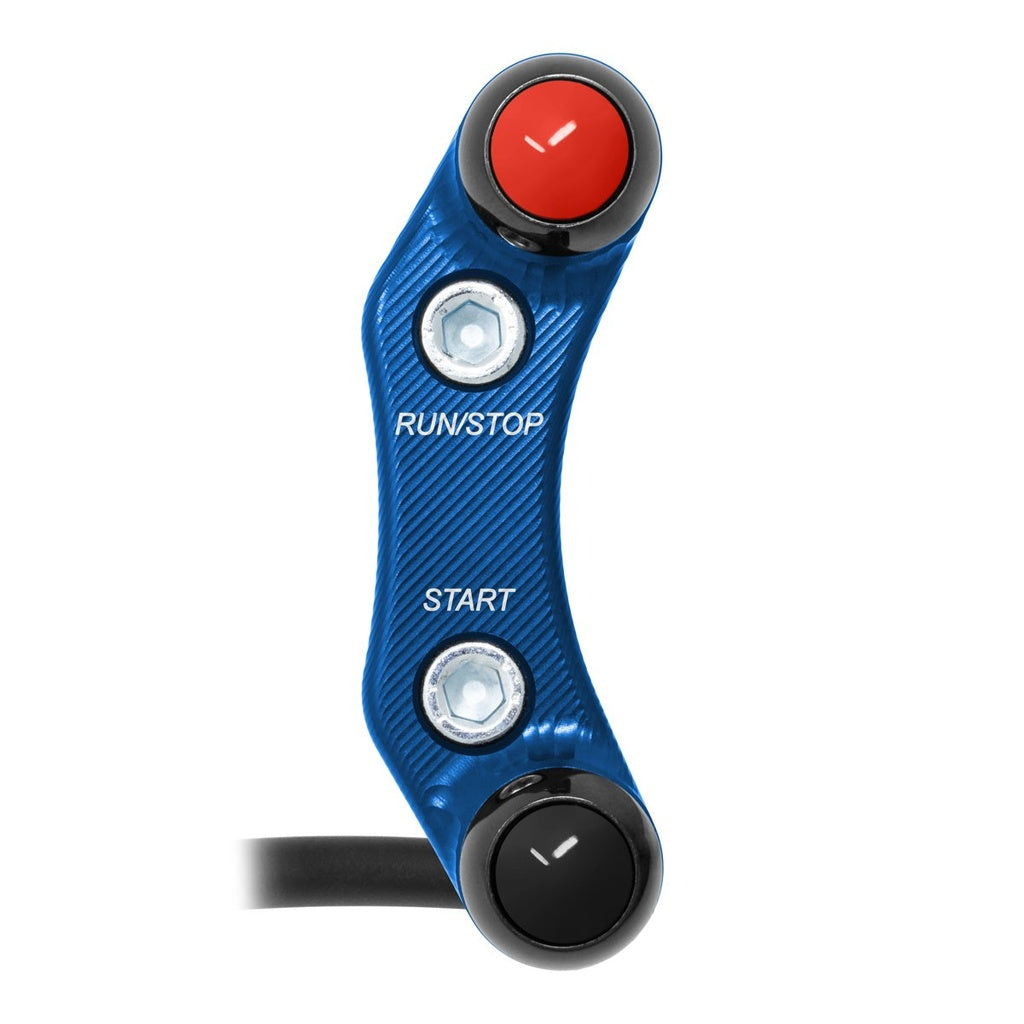 Jetprime RHS Aligned Handlebar Switch for Yamaha YZF-R3, blue