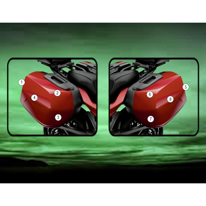 Eazi-Grip Pannier Protection Film for BMW F900XR, matte