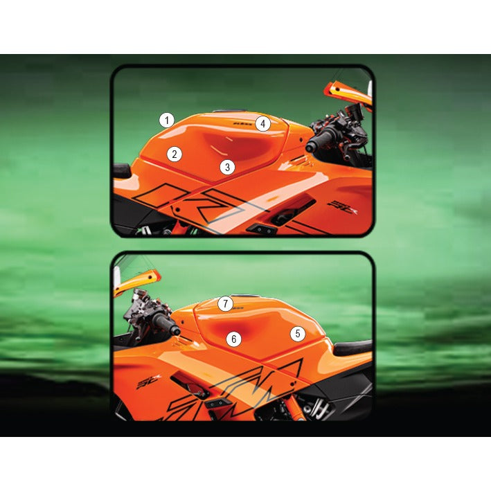 Eazi-Grip Tank Protection Film for KTM 990 RC R, gloss