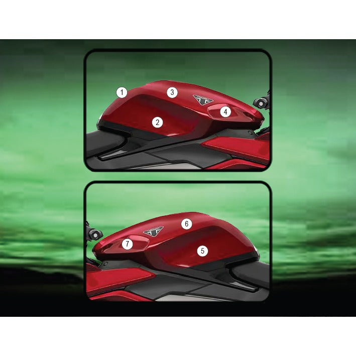 Eazi-Grip Tank Protection Film for Triumph Daytona 660, matte