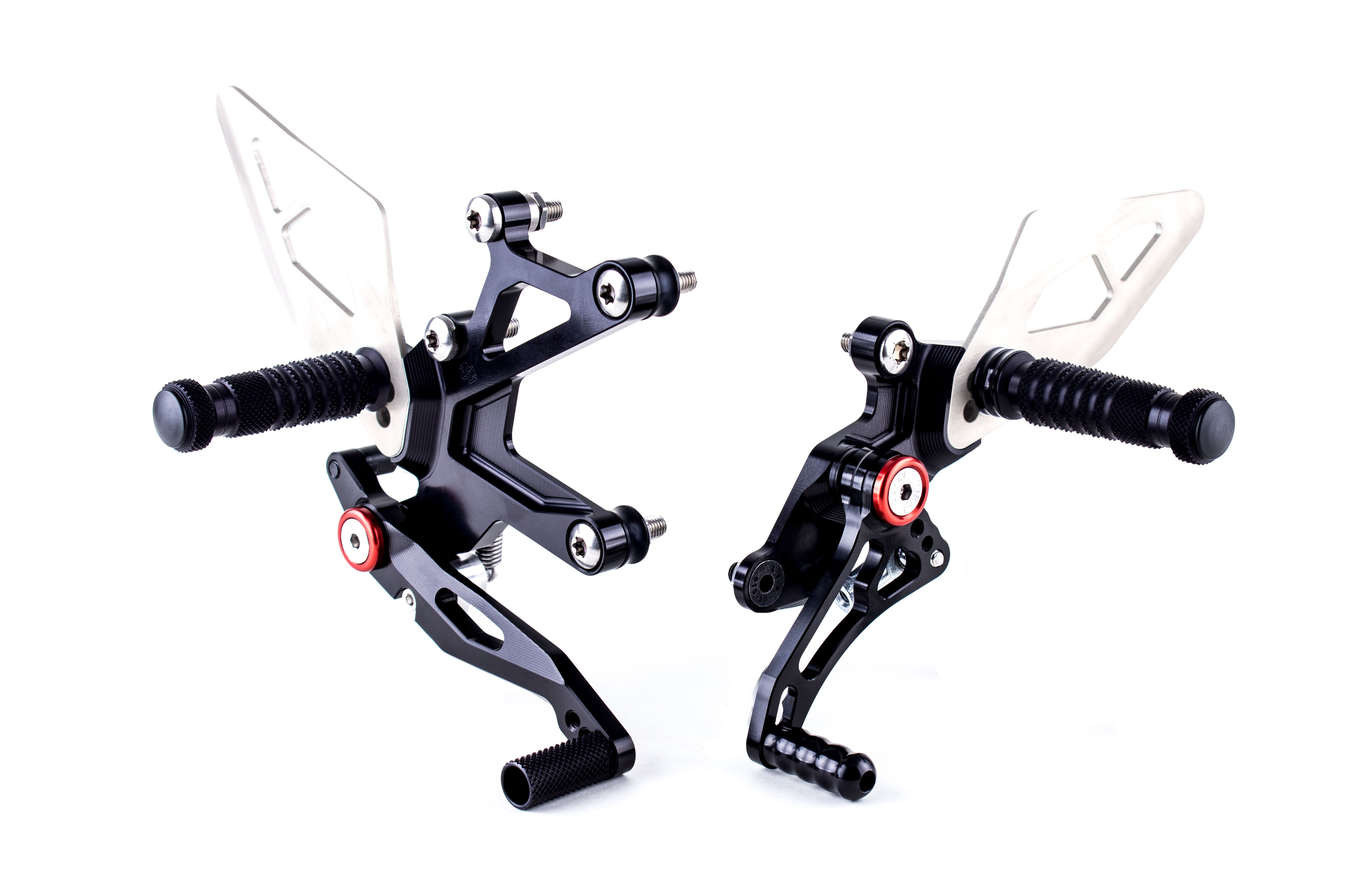 Kawasaki EX400 Ninja 2018-2024 Gilles Tooling FXR Rearsets Black FXR-K06-B